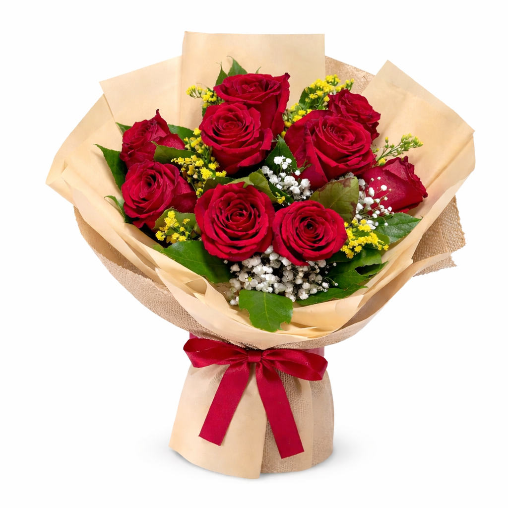 باقة ورد أحمر