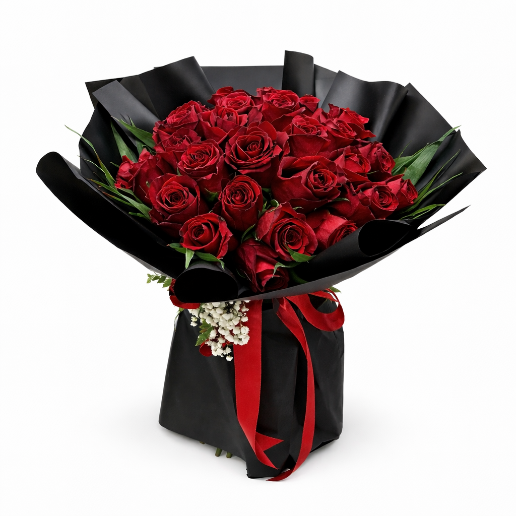 باقة ورد أحمر
